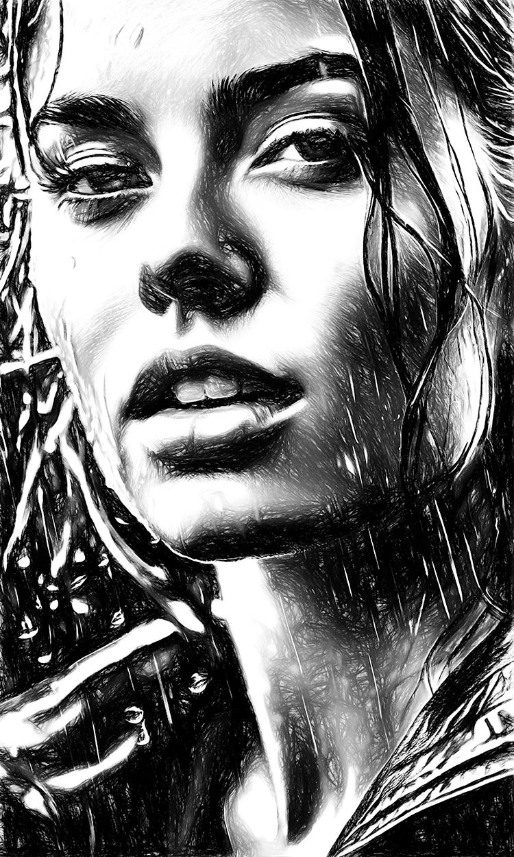 pencil-sketch-art-decoration-poster-drawings