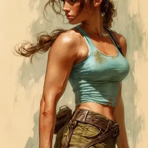 Lara Croft Tomb Raider - Fine Arts - Decorative Art - Wall Art