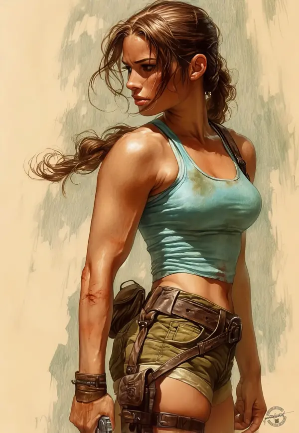 Lara Croft Tomb Raider - Fine Arts - Decorative Art - Wall Art